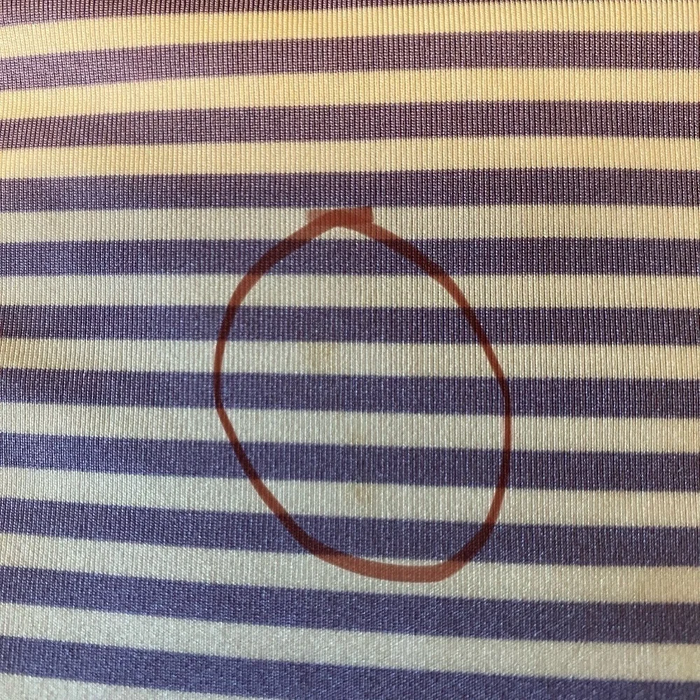 FootJoy Polo Golf Shirt- Men’s Size Large -Purple Stripes - Picture 4 of 10